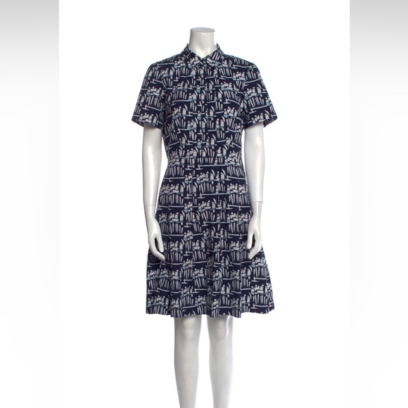 Tory Burch Printed Knee Length Dress Size 0